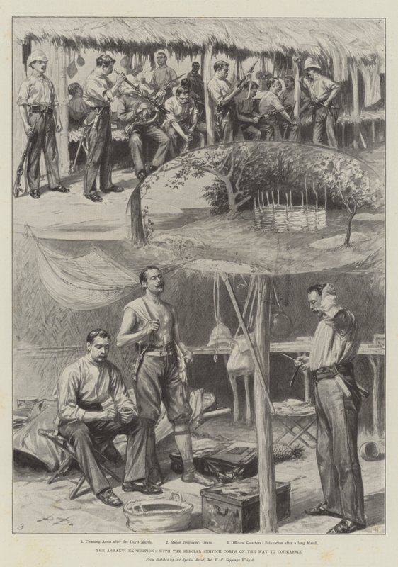 The Ashanti Expedition, with the Special Service Corps on the Way to Coomassie by English School