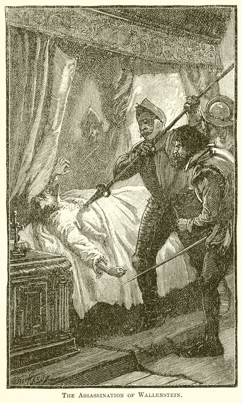 The Assassination of Wallenstein by English School