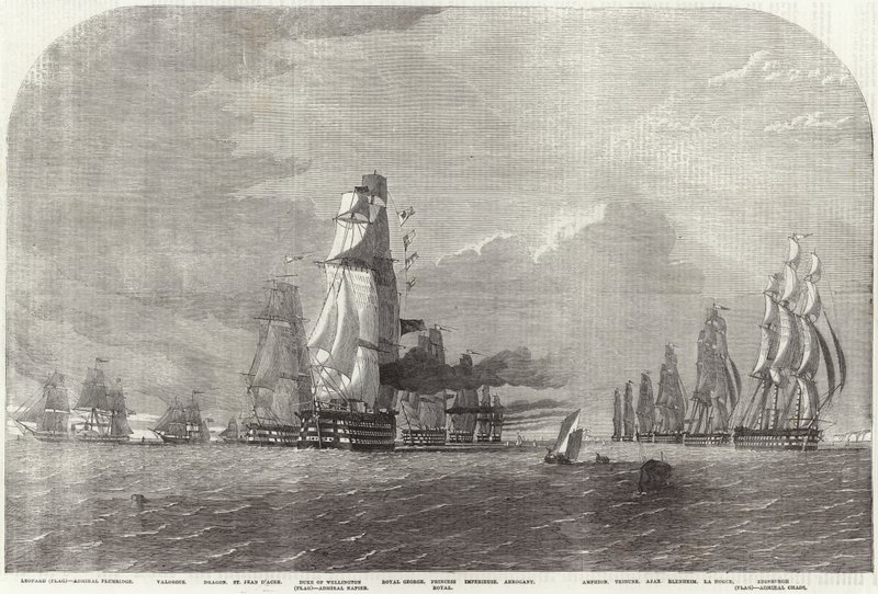 The Baltic Fleet Running for Dover Straits by English School