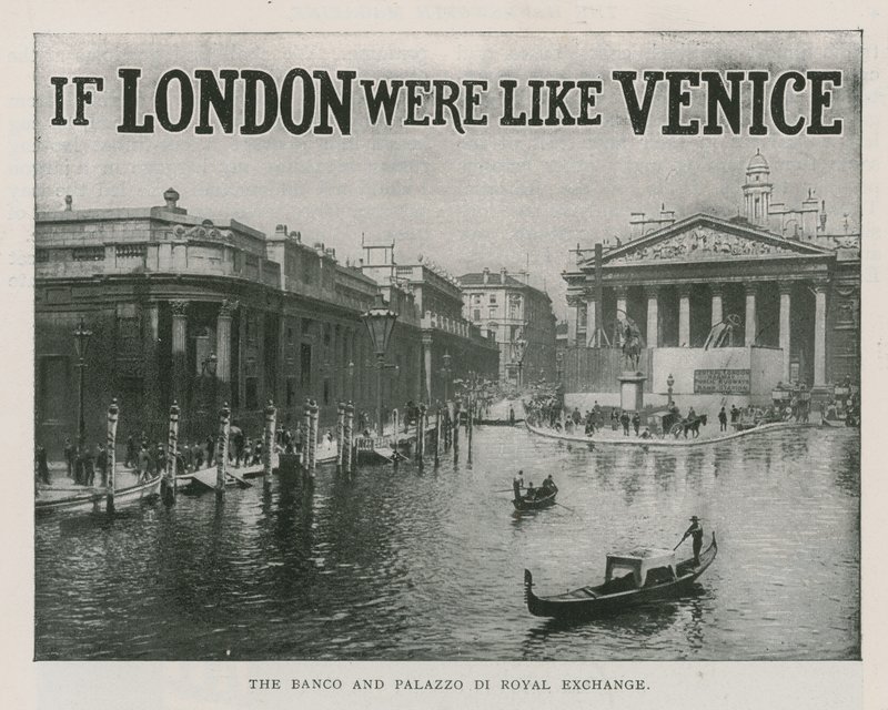 The Bank and Palace of Royal Exchange by English School