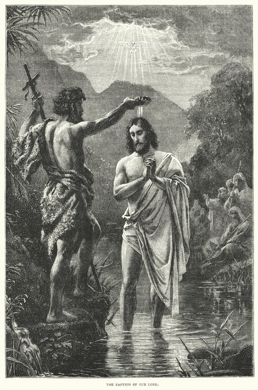 The Baptism of Our Lord by English School