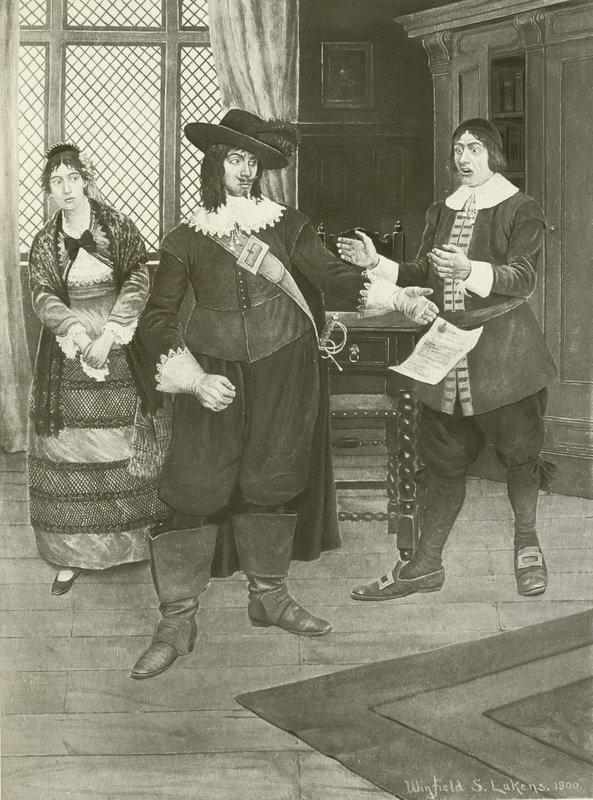 The Barber of Seville, Act I Scene XI (engraving) by English School