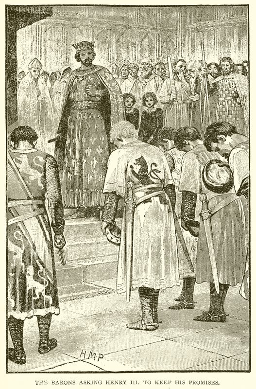 The Barons Asking Henry III to Keep his Promises by English School