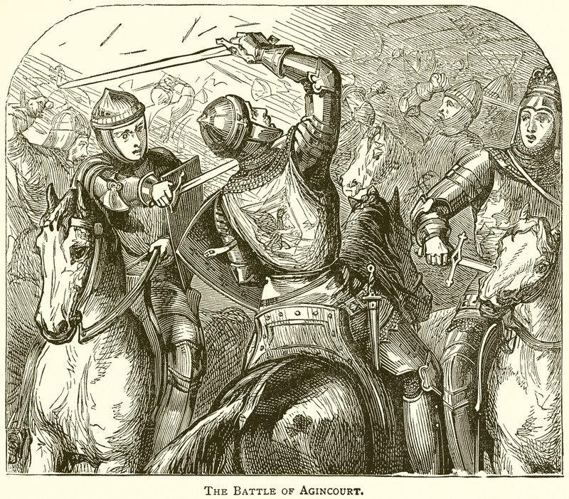 The Battle of Agincourt by English School