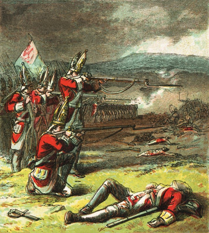 The Battle of Culloden by English School