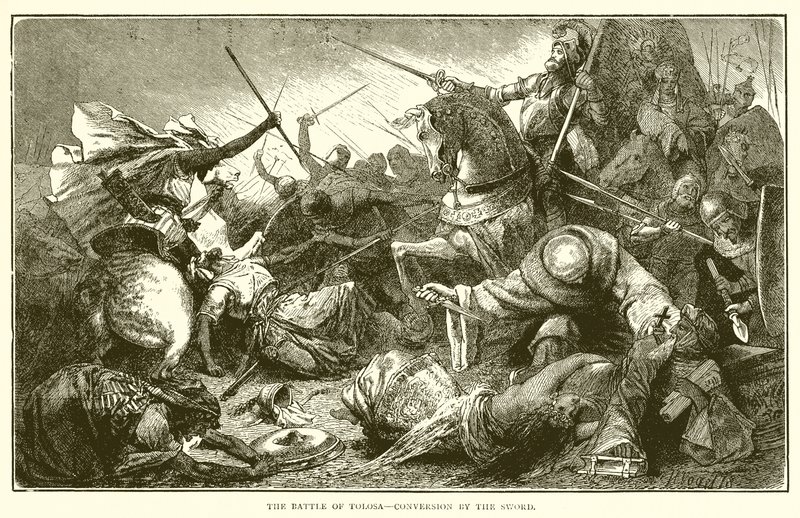 The Battle of Tolosa--Conversion by the Sword by English School