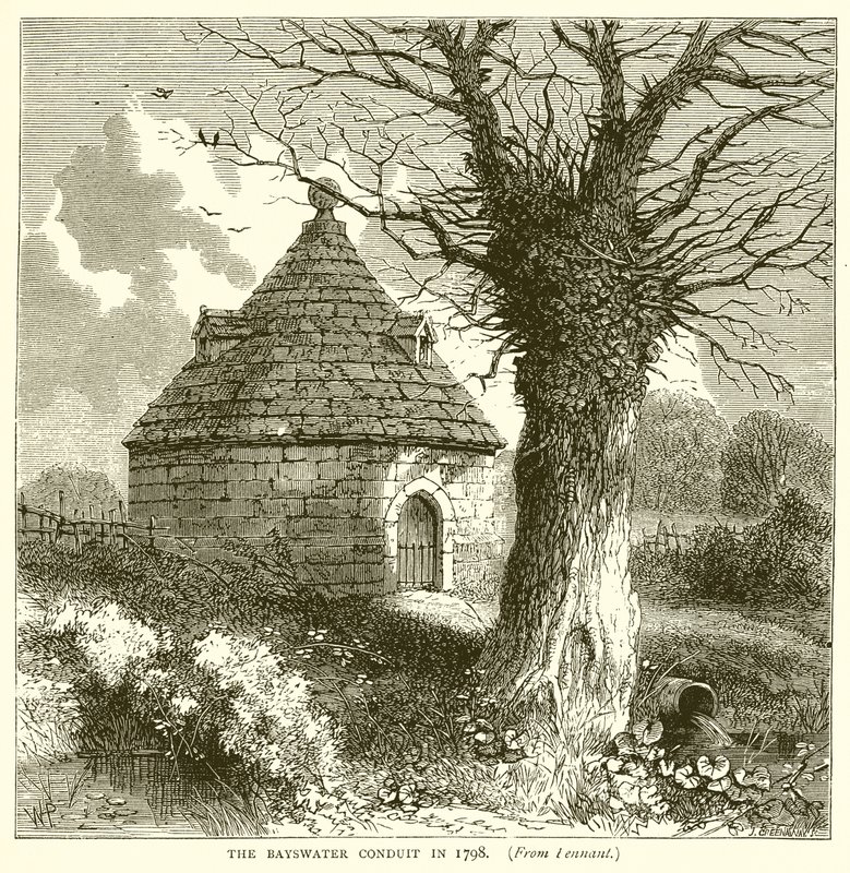 The Bayswater Conduit in 1798 by English School