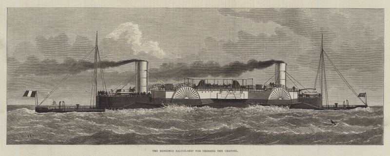 The Bessemer Saloon-Ship for crossing the Channel by English School