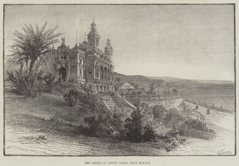 The Casino at Monte Carlo, near Monaco by English School