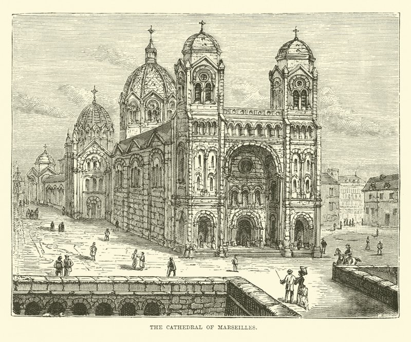 The Cathedral of Marseilles by English School