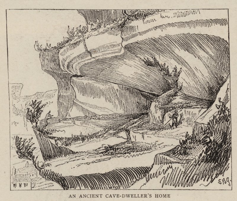 The Cave-Dwellers of the Vezere by English School