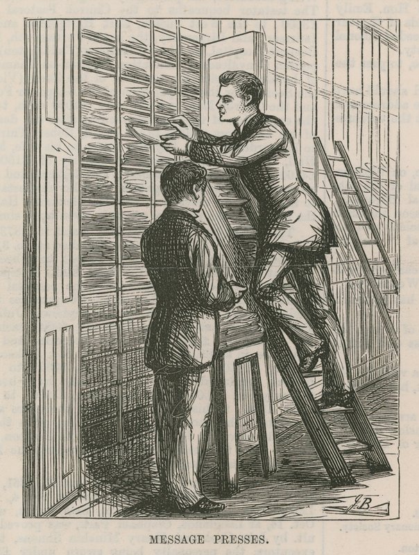 The Central Post Office Telegraph Establishment: Message Presses by English School
