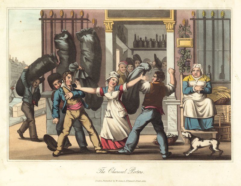 The Charcoal Porters by English School