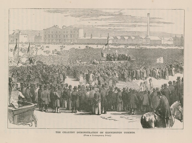 The Chartist Demonstration on Kennington Common by English School