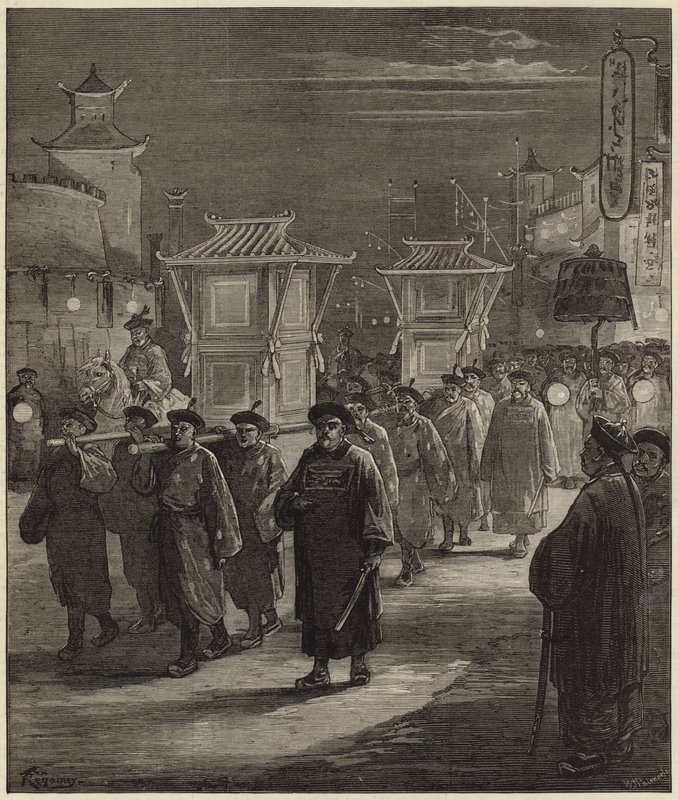 The Chinese Marriage at Pekin by English School
