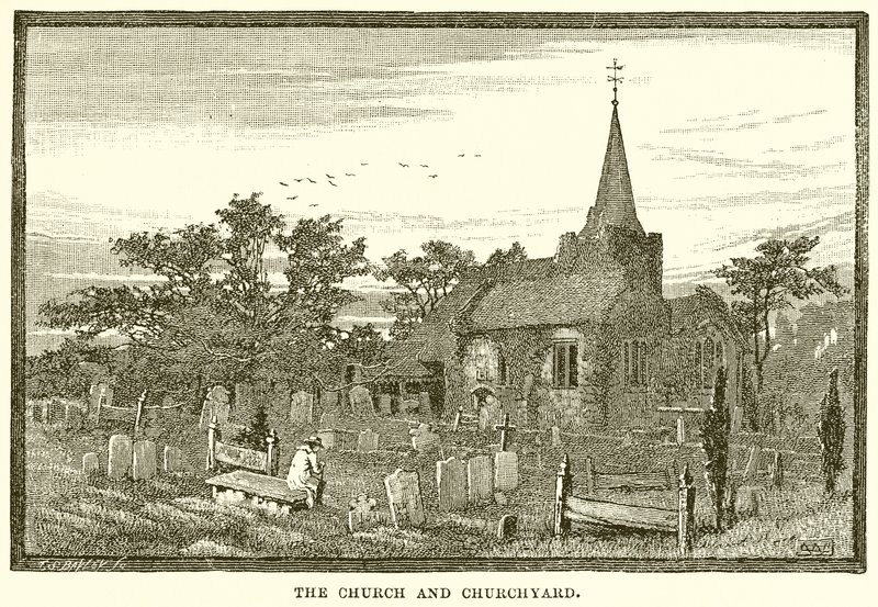 The Church and Churchyard by English School