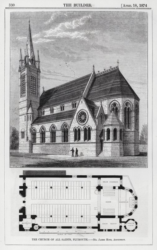 The Church of All Saints, Plymouth by English School