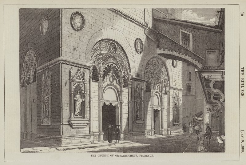 The Church of Or-sanmichele, Florence by English School
