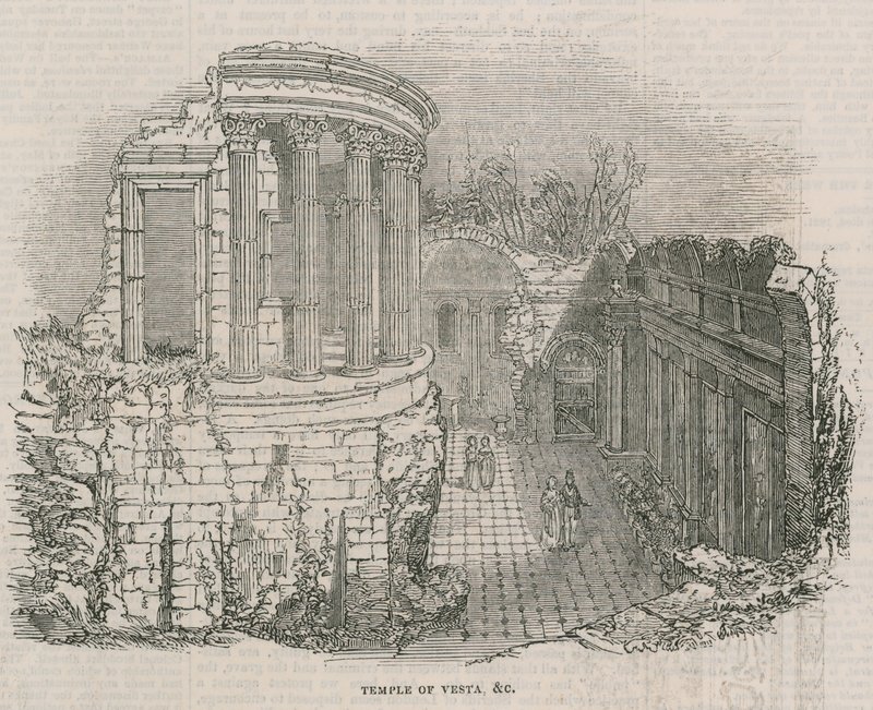 The Colosseum - Temple of Vesta by English School