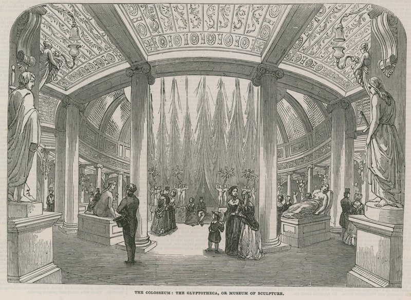 The Colosseum - The Glyptotheca, or Museum of Sculpture by English School