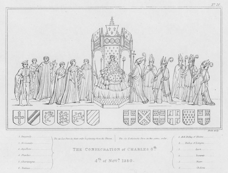 The Consecration of Charles VI, 4 November 1380 by English School