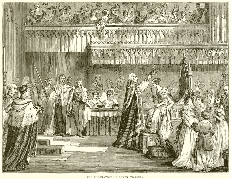 The Coronation of Queen Victoria by English School