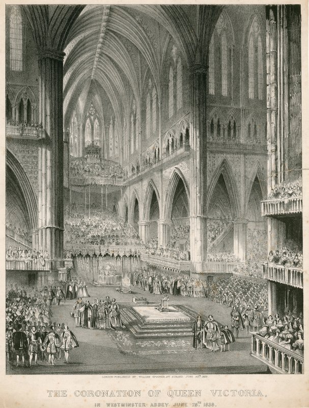 The Coronation of Queen Victoria in Westminster Abbey, 28 June 1838 by English School