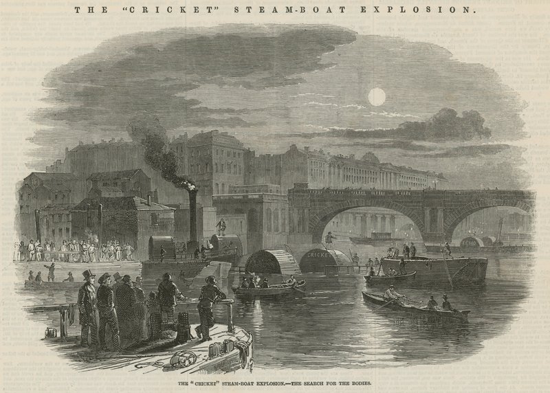 The Cricket Steamboat Explosion by English School