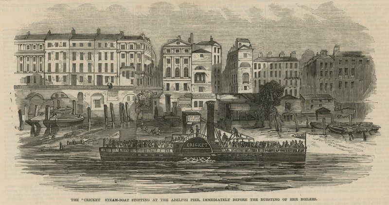 The Cricket Steamboat Explosion by English School
