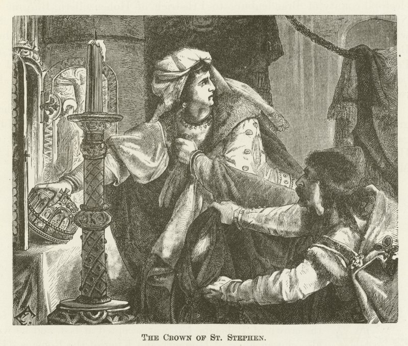 The Crown of St. Stephen by English School