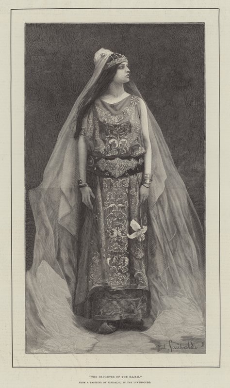 The Daughter of the Rajah by English School