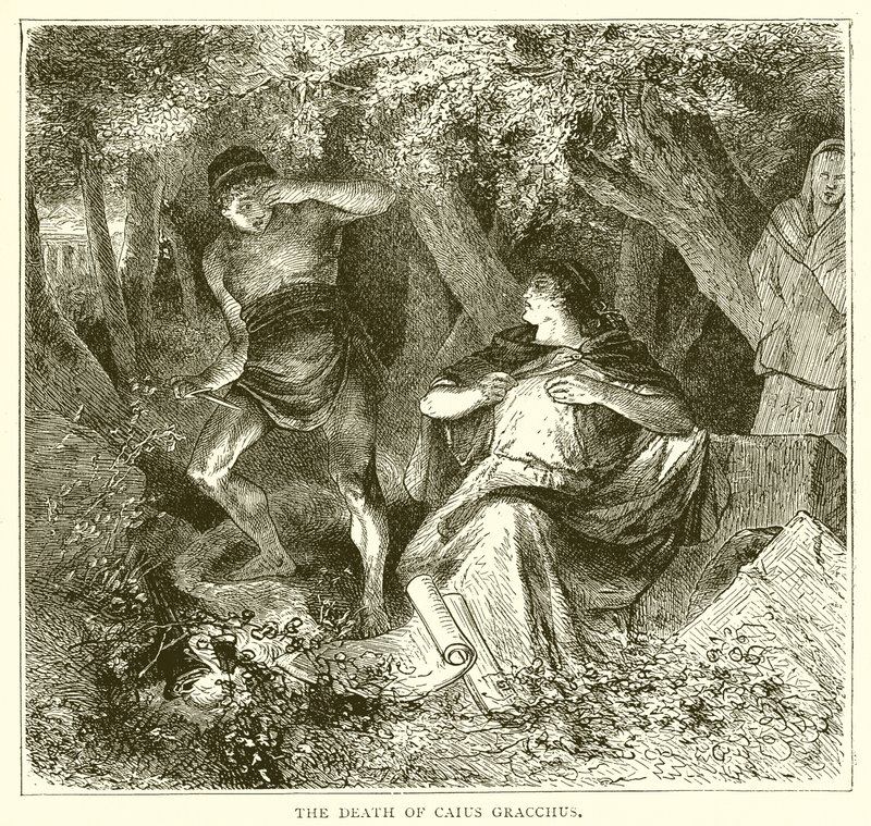 The Death of Caius Gracchus by English School