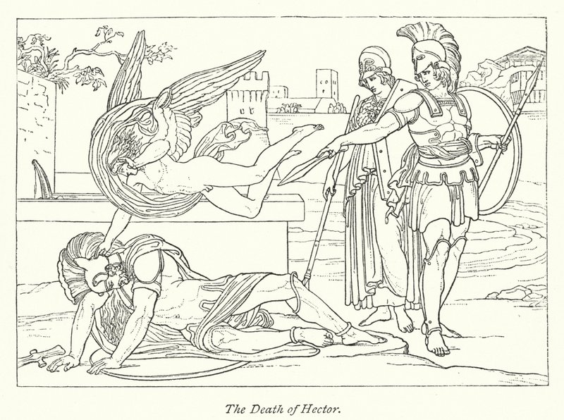 The Death of Hector by English School
