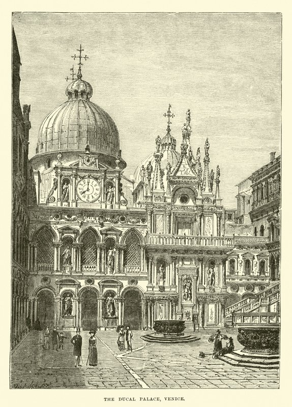 The Ducal Palace, Venice by English School