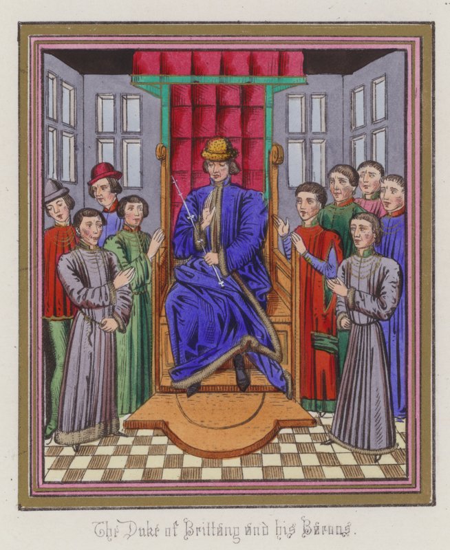 The Duke Of Brittany and his Barons by English School