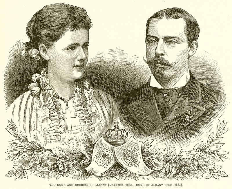 The Duke and Duchess of Albany by English School
