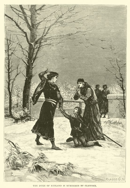 The Duke of Rutland is murdered by Clifford by English School