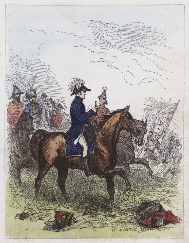 The Duke of Wellington at Waterloo by English School