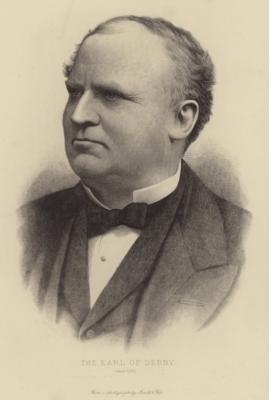 The Earl of Derby, died 1893 by English School
