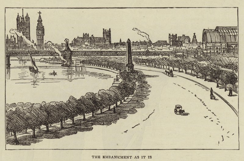 The Embankment as it is by English School