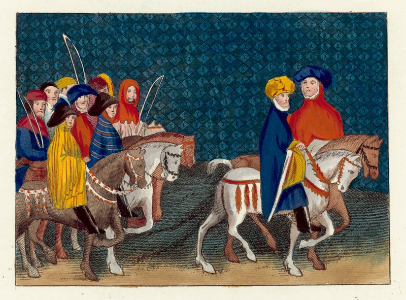 The Embassy of King Richard II Sent to the Duke of Lancaster by English School