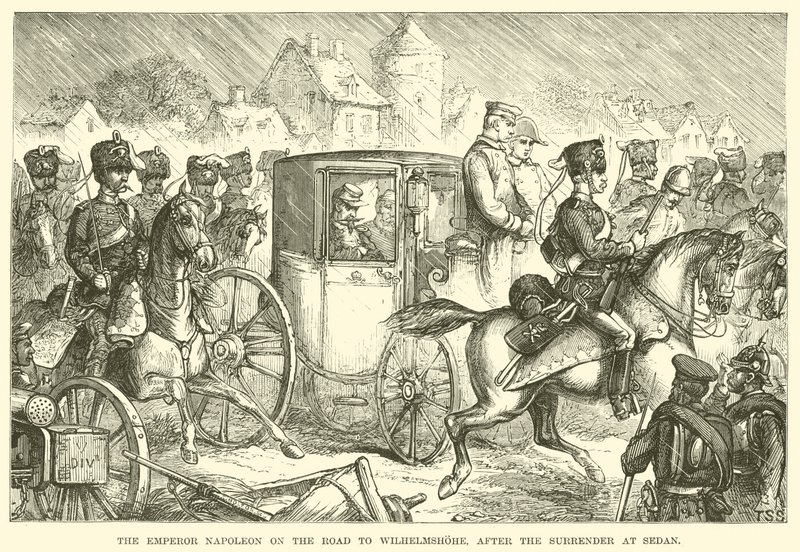 The Emperor Napoleon on the Road to Wilhelmshohe, After the Surrender at Sedan by English School