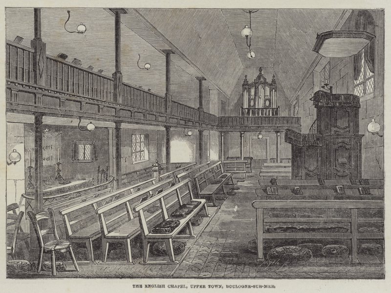 The English Chapel, Upper Town, Boulogne-sur-Mer by English School