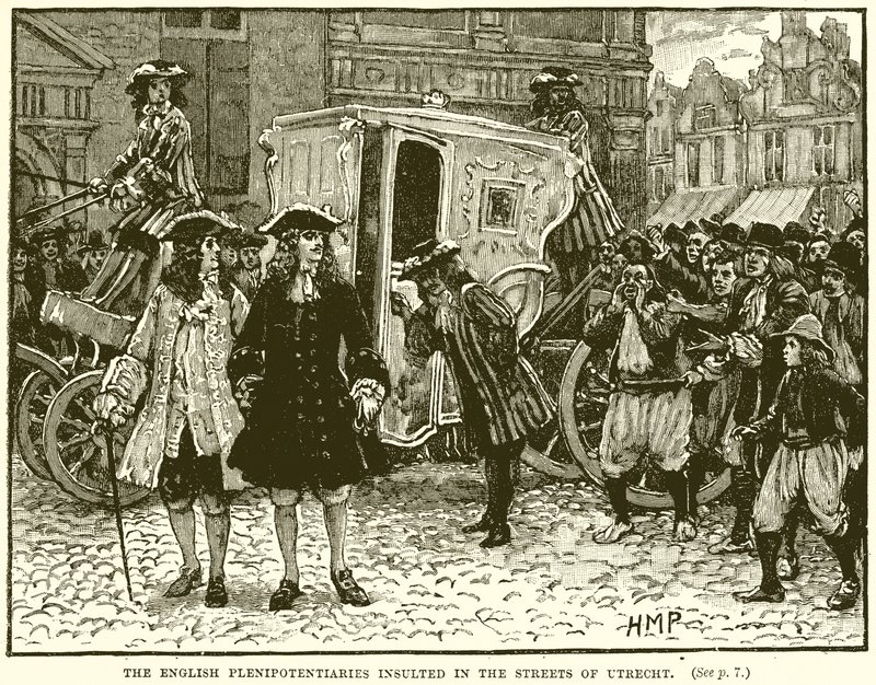 The English Plenipotentiaries Insulted in the Streets of Utrecht by English School
