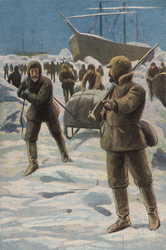 The Erebus and Terror in the Ice by English School