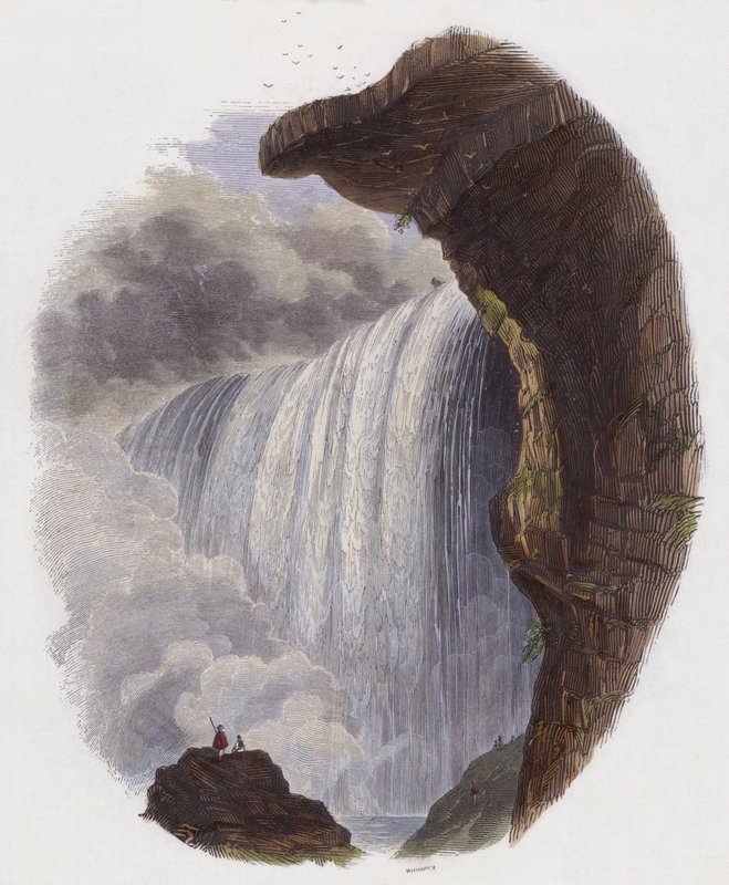 The Falls of Niagara by English School