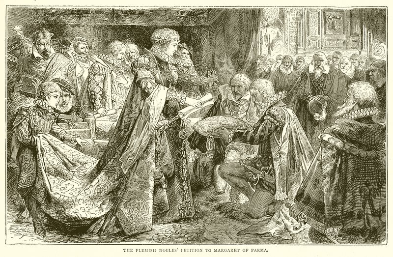 The Flemish Nobles Petition to Margaret of Parma by English School