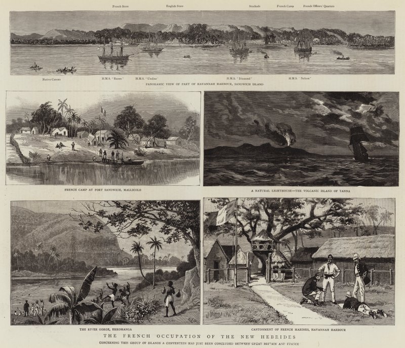 The French Occupation of the New Hebrides by English School