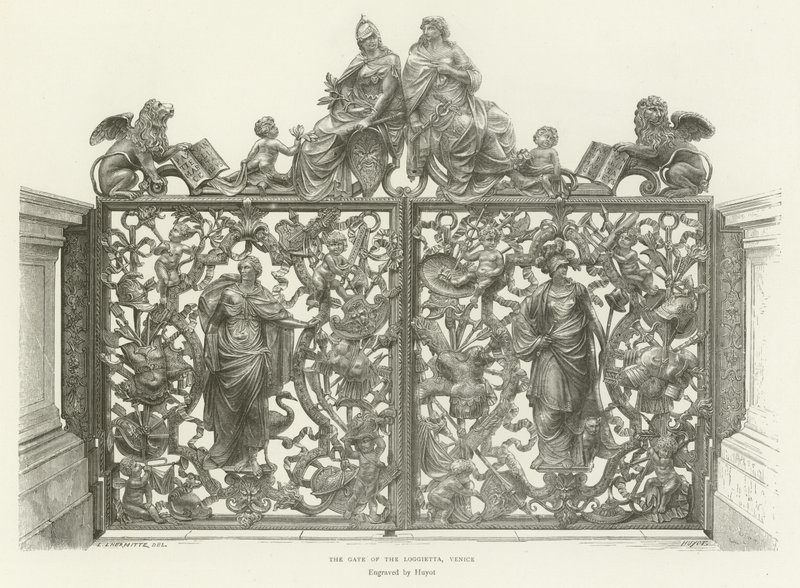 The Gate of the Loggietta, Venice by English School