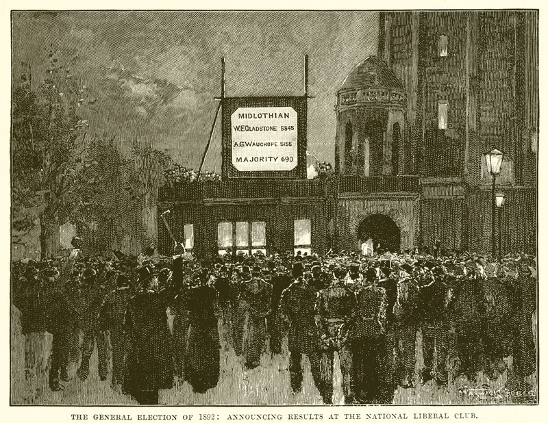 The General Election of 1892: Announcing Results at the National Liberal Club by English School